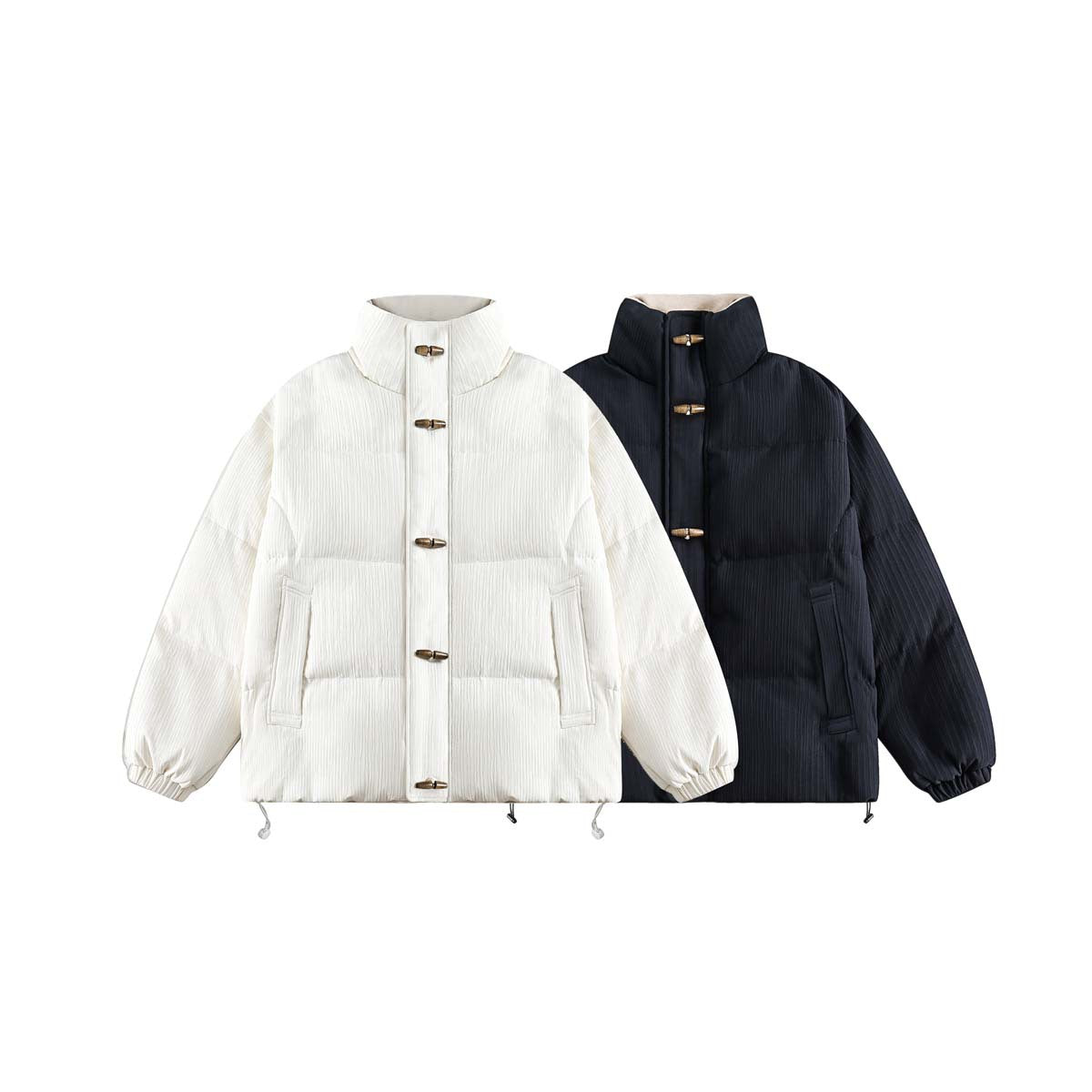 Basic Horn Button Of Trend Down Jacket - MTC LIVE STORE